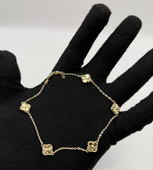 TRÉBOL BRACELET IN GOLD 14K