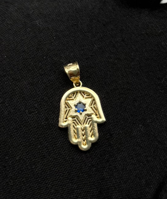 MEDAL HAND OF FÁTIMA IN GOLD 14K