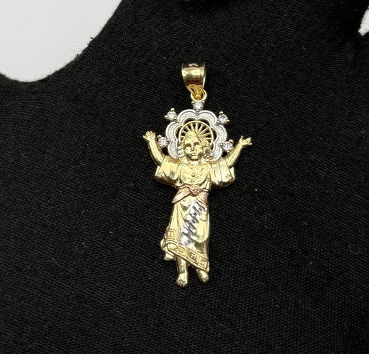 MEDAL OF DIVINE CHILD JESUS IN GOLD 14K