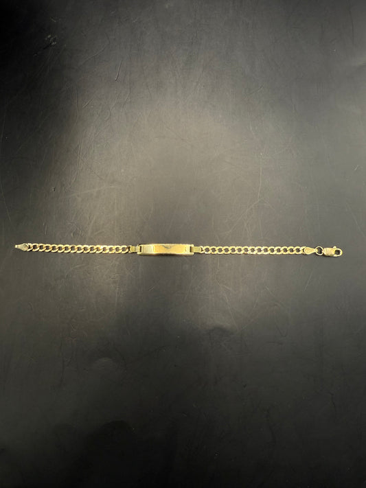 BRACELET W/NAME PLATE  IN GOLD 14K