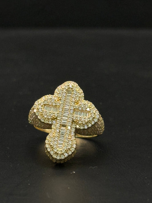 RING CROSS IN 14K GOLD