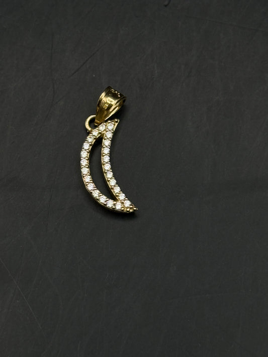 HALF MOON  IN GOLD 14K