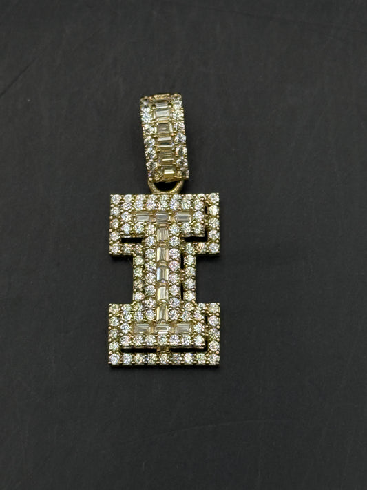MEDAL LETTER I IN 14K GOLD
