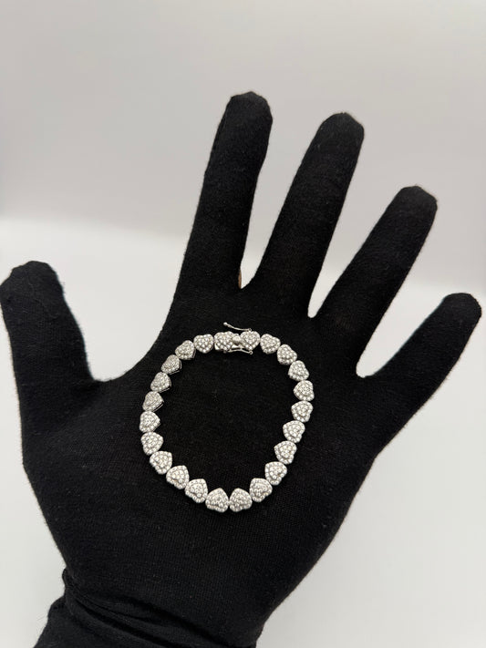 BRACELET ICE WHITE GOLD IN 14K