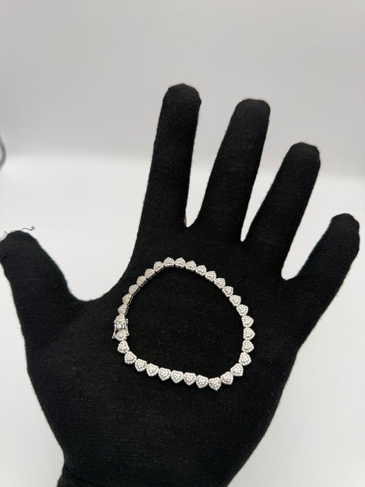 BRACELET ICE WHITE GOLD IN 14K