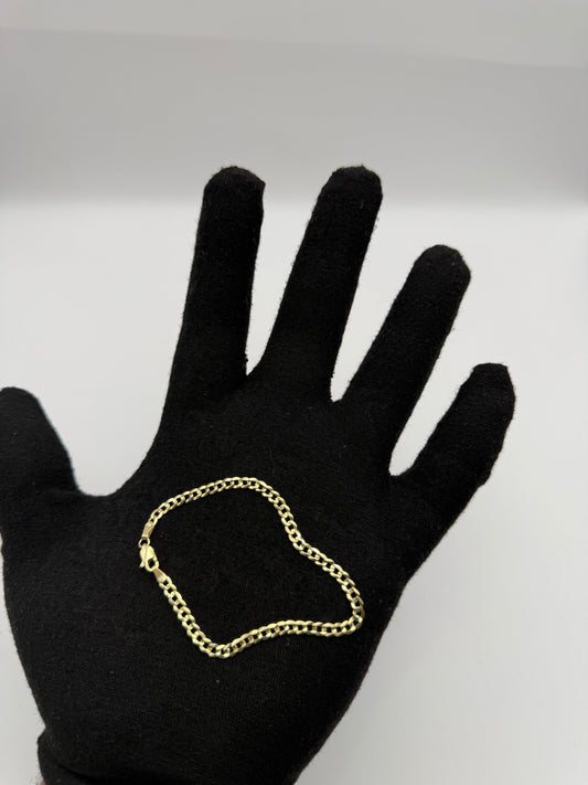 BRACELET CUBAN IN GOLD 14K