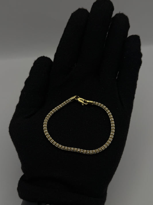 BRACELET ICED IN GOLD 14K