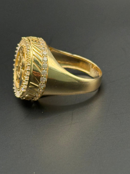 RING BITCOIN  IN 14K GOLD