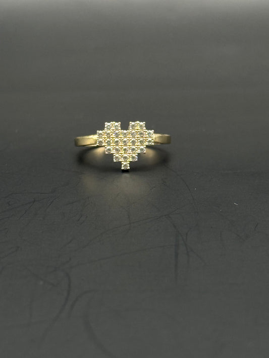 RING HEART IN 14K GOLD