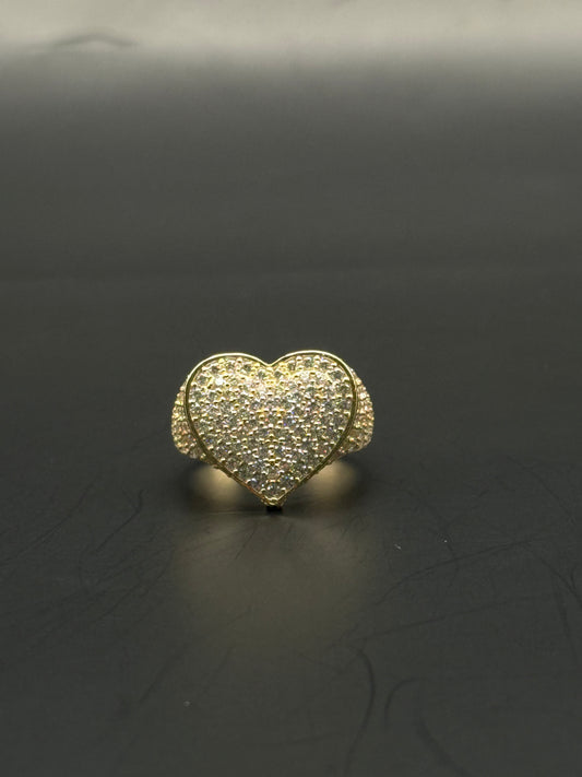 RING BRILLIANT HEART IN 14K GOLD