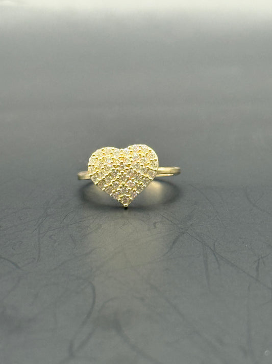 RING BRILLIANT HEART IN 14K GOLD