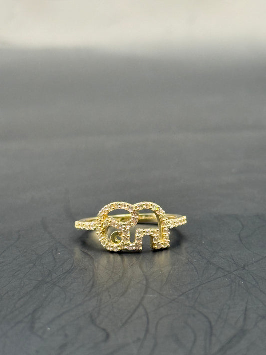 RING ELEPHANT  IN 14K GOLD