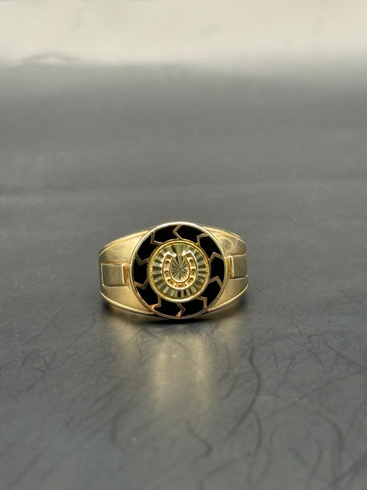 RING HORSESHOE IN 14K GOLD